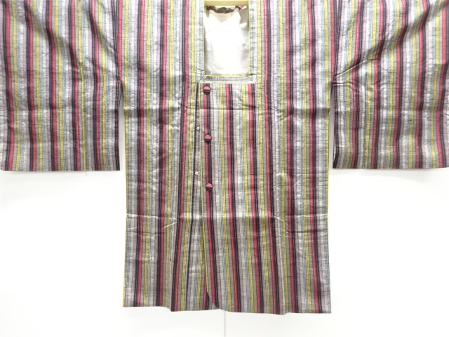 JAPANESE MICHIYUKI COAT / TSUMUGI / WOVEN STRIPE